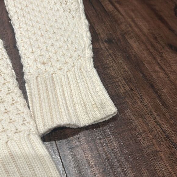 SALE! Milly Cream Wool Knit Sweater, Size Small - Picture 6 of 12